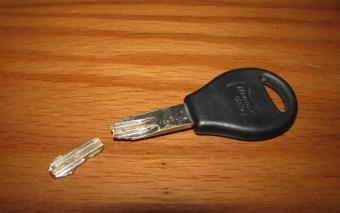 Broken Car Key  
